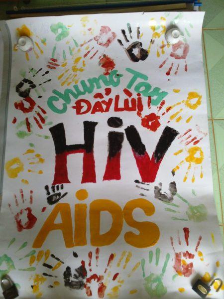 chung tay chủ đề phòng chống HIV AIDS