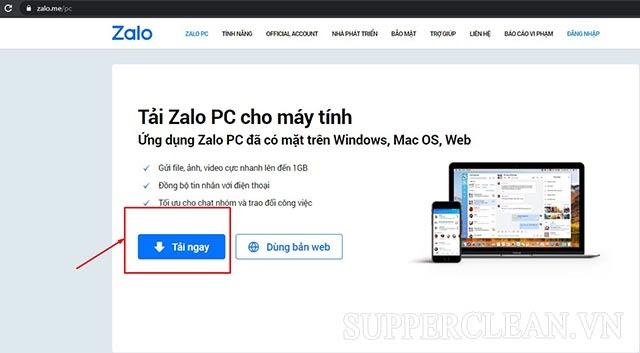 Tải Zalo về máy tính
