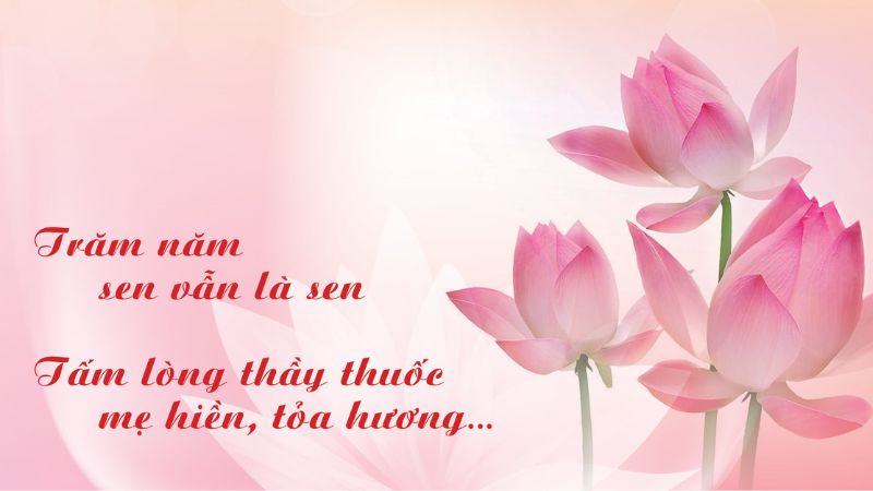 Hình ảnh hoa sen kiên trung còn được so sánh với nghĩa sĩ