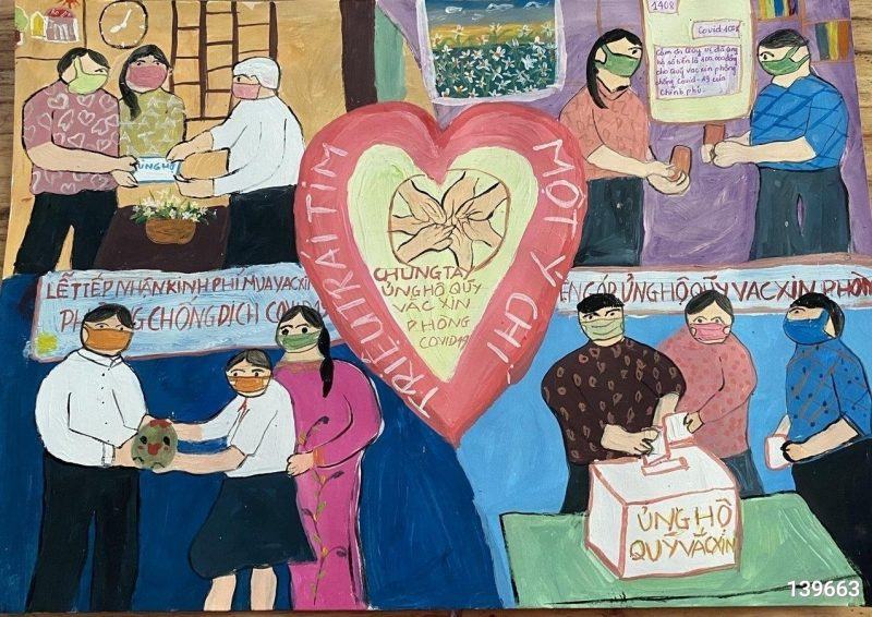 Tranh Đoàn TNCS Hồ Chí Minh là ý chí của triệu trái tim