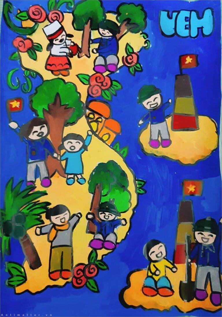 Vẽ tranh đoàn thanh niên cộng sản Hồ Chí Minh