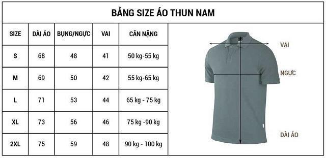 Bảng size quần áo nam mới nhất 2022 để chọn size chính xác nhất