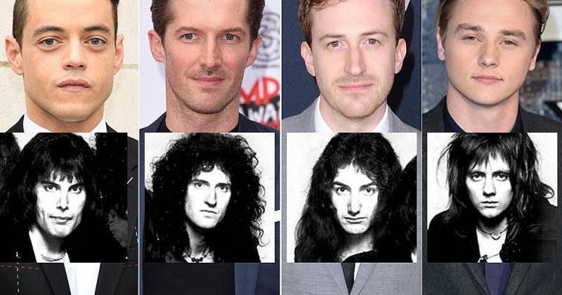 Từ trái qua: Rami Malek trong vai Freddie Mercury, Gwilym Lee trong vai Brian May, Joseph Mazzello trong vai John Decon và Ben Hardy trong vai Roger Taylor.  (Ảnh: Ultimate Classic Rock) 