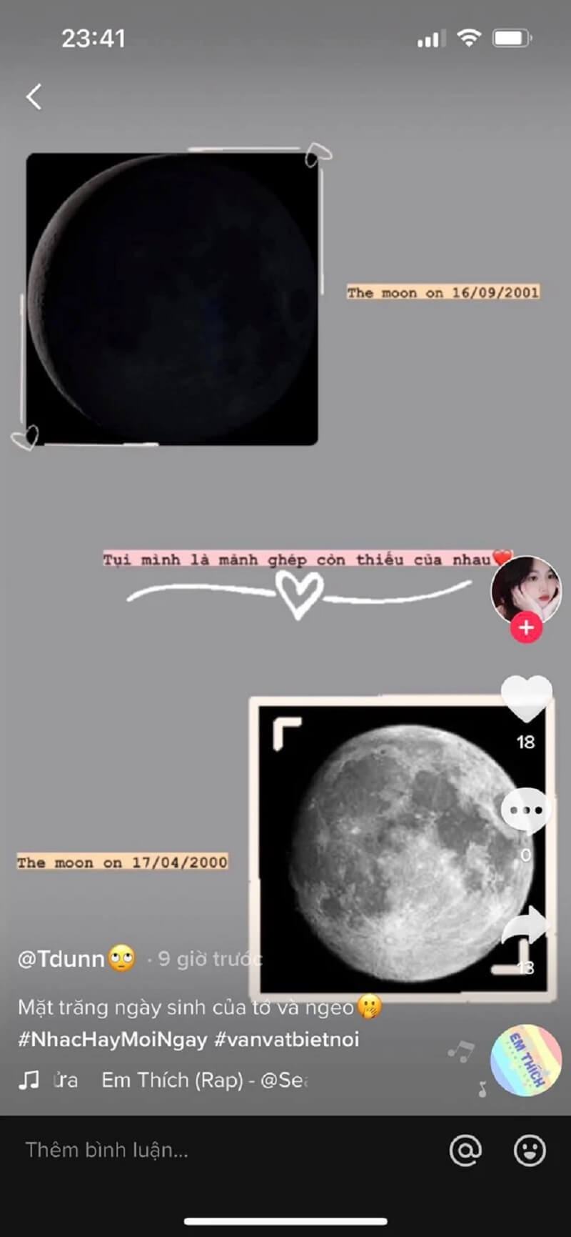 Trend hình nền mặt trăng, giải mã từ góc nhìn “cặp đôi học” - Học ...