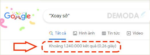 Số kết quả từ Fake - Mở google ngày 01-01-2022