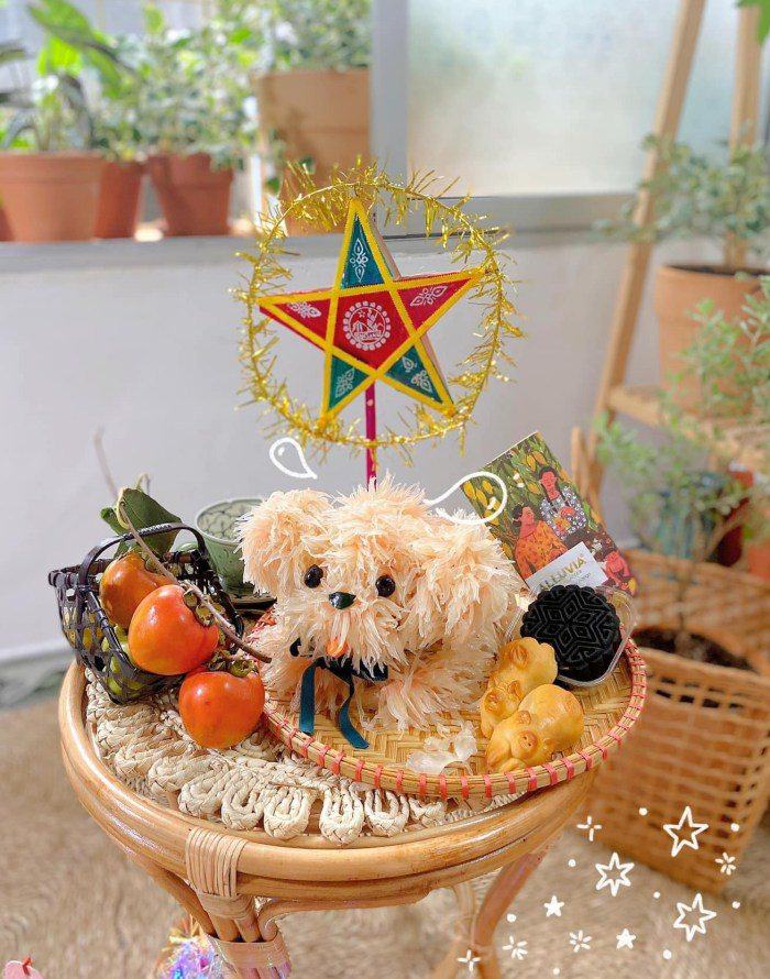 Ach made a dog with a pomelo, mother and daughter, waiting for the baby to arrange the Mid-Autumn Festival - 11