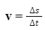 Công thức tính vận tốc