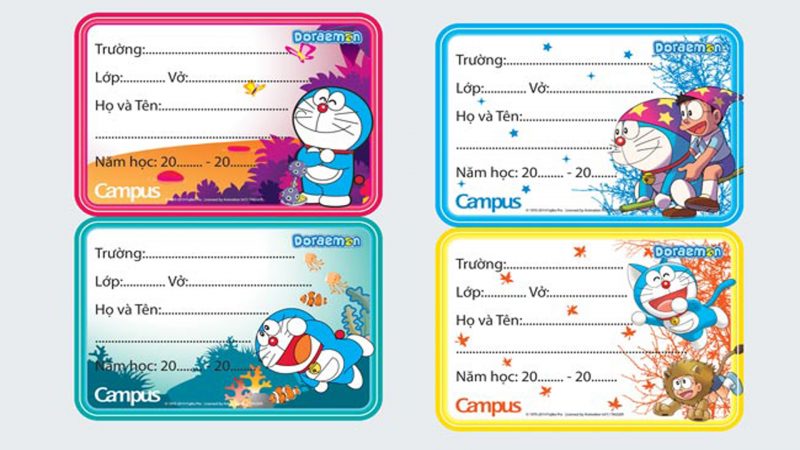 Một ví dụ về hình ảnh của một cuốn sổ doraemon