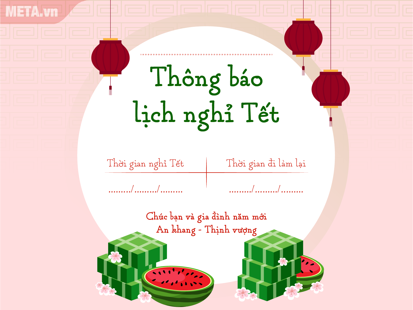 Banner nghỉ tết