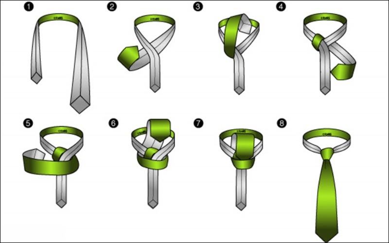 Các bước chi tiết thắt cà vạt theo kiểu Nicky
