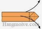 Bước 12: Mở hai cạnh giấy sang một bên.