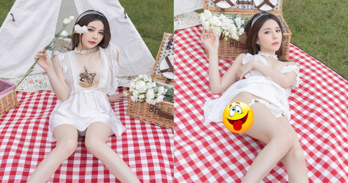 Hot girl Xiuren gây tranh cãi khi nude 100% không che ở khu dã ngoại ngoài trời công cộng