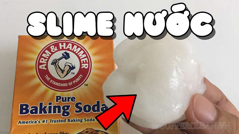 Cách làm bùn không keo từ nước rửa bát và baking soda 