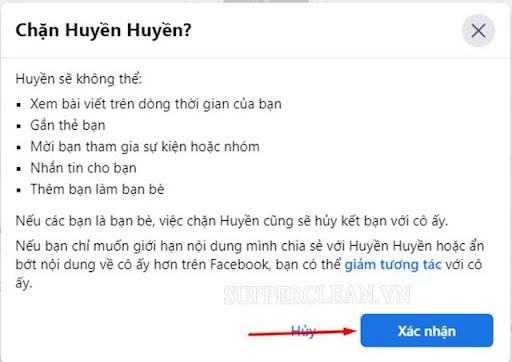 cách chặn ai đó trên facebook