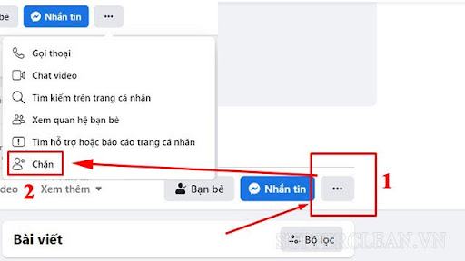 cách chặn ai đó trên facebook