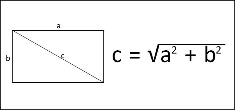 Công thức tính đường chéo hình chữ nhật nhanh, chinh xác nhất