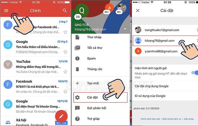 cách đổi tên gmail