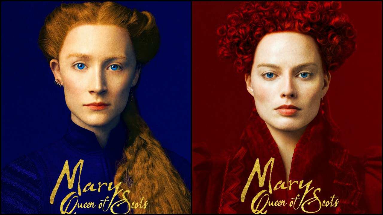 Hai poster chính của phim và thật bất ngờ khi nhận ra Margot Robbie trong hình ảnh Nữ hoàng Elizabeth I (Nguồn: DNA India)