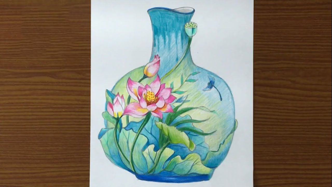 trang trí một chiếc bình với 10 bông hoa