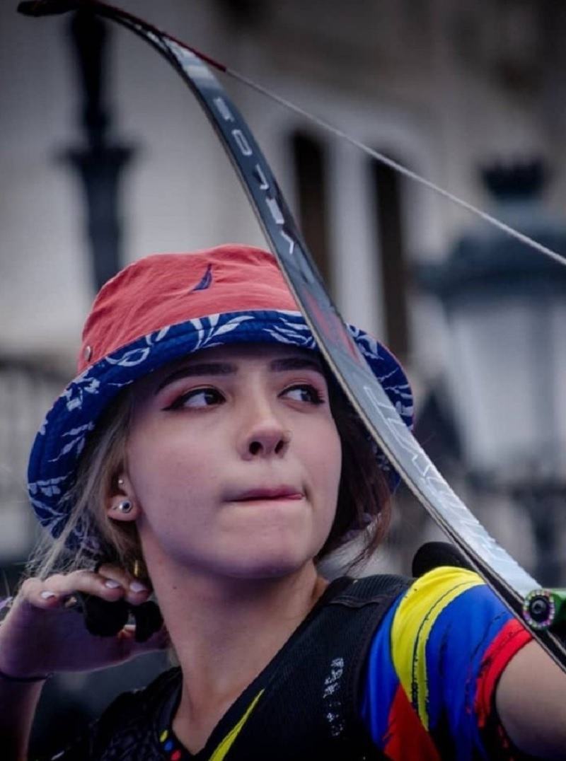 Valentina Acosta Giraldo là niềm hy vọng duy nhất của Colombia trong cuộc thi bắn cung