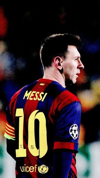 Ảnh của Messi ở mặt sau