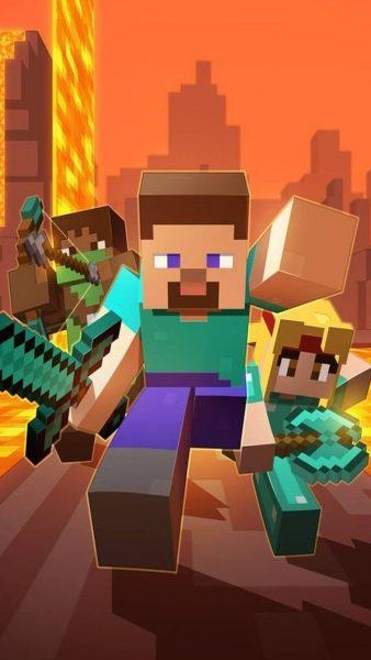 hình ảnh trận chiến minecraft