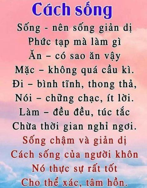 Hình ảnh những bài thơ hay về cách sống