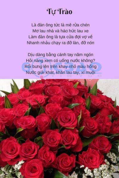 Hình ảnh thơ đẹp về người đàn ông yêu vợ