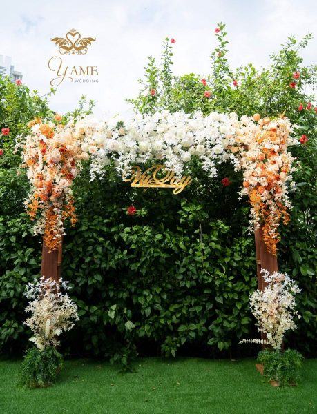 Hình ảnh cổng hoa cưới đơn giản đẹp