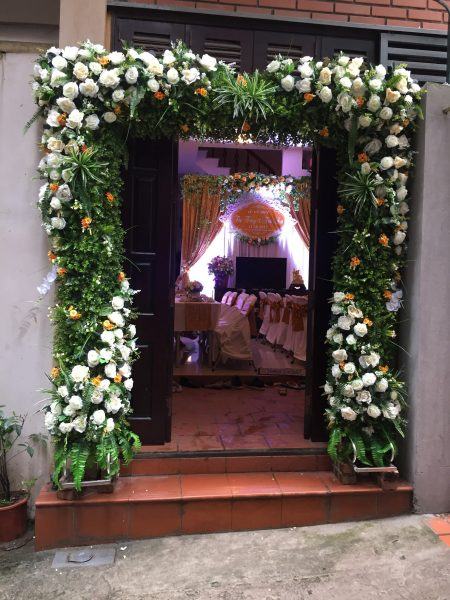 Hình ảnh cổng hoa cưới đẹp tinh tế