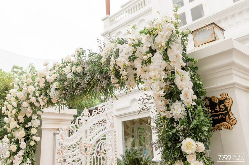 Hình ảnh cổng hoa trắng đẹp
