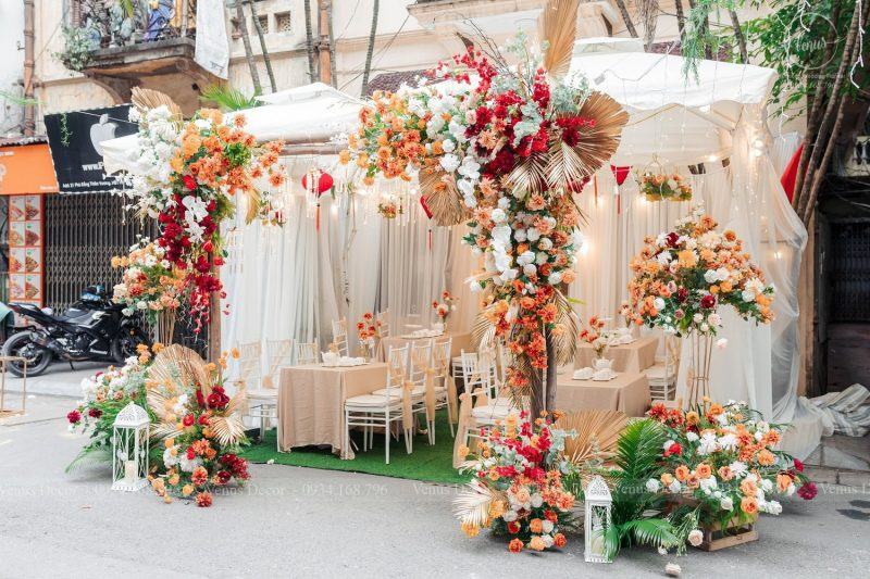 Cổng hoa cưới đẹp độc đáo