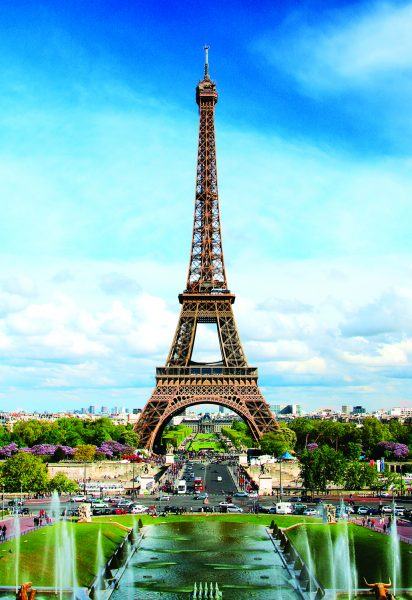 Hình ảnh tháp Eiffel giữa lòng thành phố Paris xinh đẹp