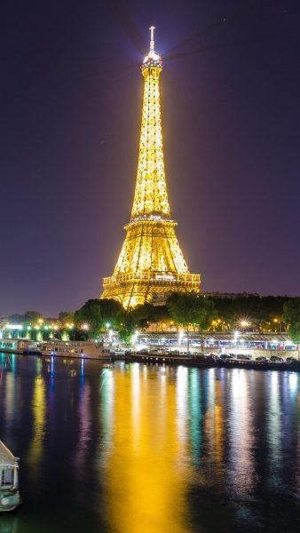 Hình ảnh tháp Eiffel có đèn sáng