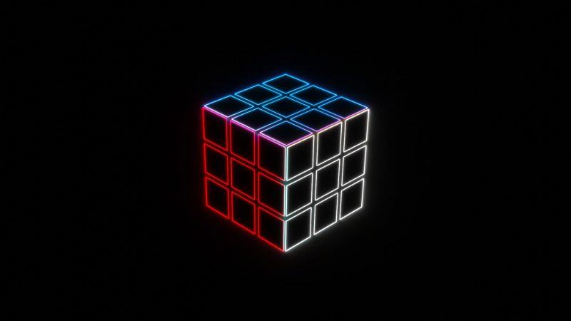 Khối Lập Phương Khối Rubik Nền đơn Giản Hình Nền Cho Tải Về Miễn Phí   Pngtree