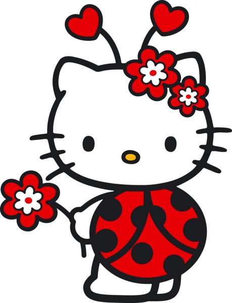 Hello Kitty bọ cánh cứng màu cam