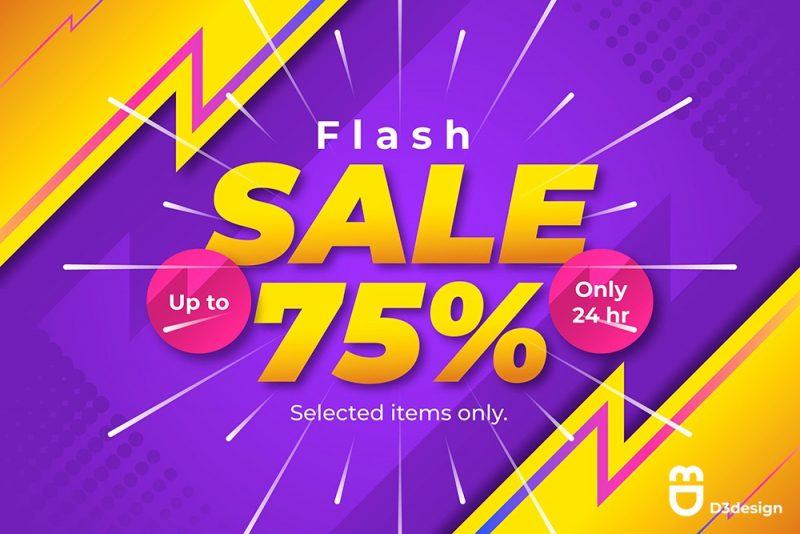 bán ảnh bán banner flash sale 75