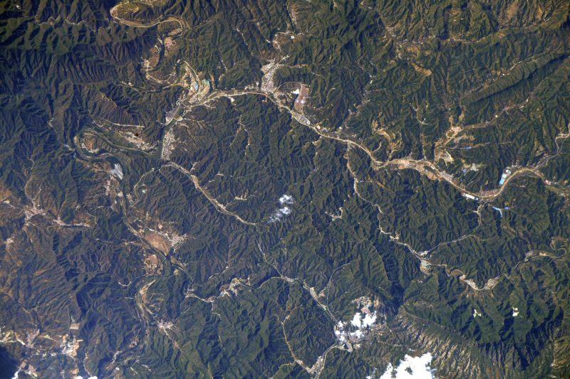 Hình ảnh vệ tinh của Vạn Lý Trường Thành của Trung Quốc