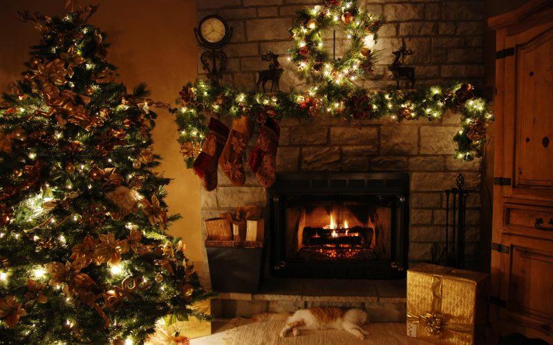 Hình ảnh cây thông Noel lớn được trang trí vô cùng ngọt ngào