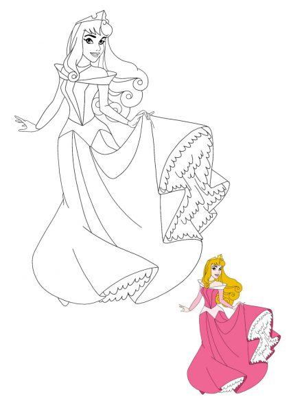 Chân dung công chúa cầm váy