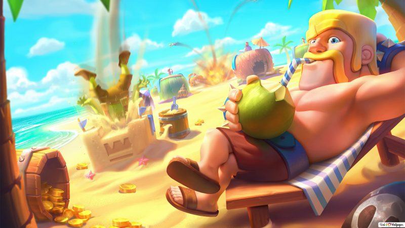 Hình ảnh Clash of Clans trên bãi biển