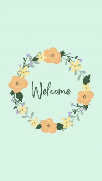 Ảnh welcome đơn giản, ấn tượng