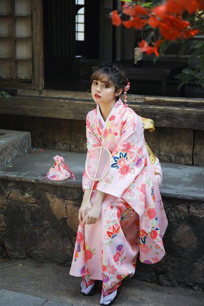 Ảnh về Kimono màu hồng