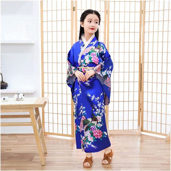 Hình ảnh đẹp về Kimono màu xanh