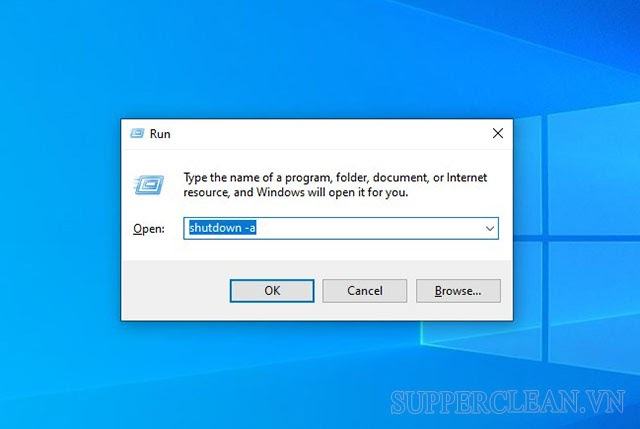 Hẹn giờ tắt máy Windows 10