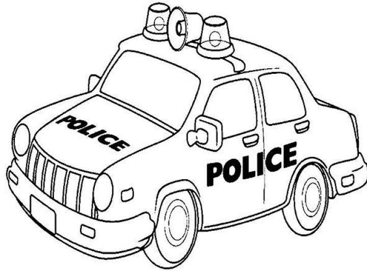 Vẽ một chiếc xe cảnh sát