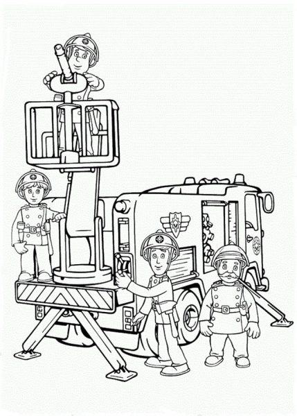 Phim hoạt hình xe cứu hỏa leo thang