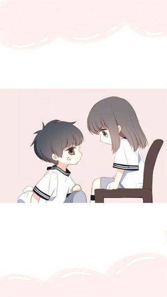 ảnh chibi an ủi người yêu