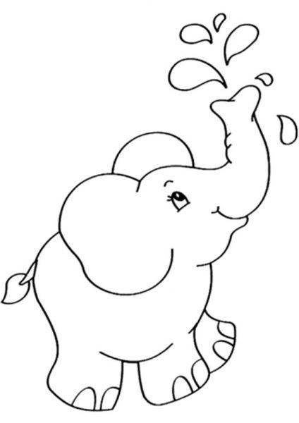 Phim hoạt hình về một con voi chơi trong nước