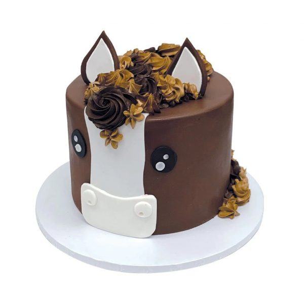 Một chú ngựa dễ thương cho một chiếc bánh sinh nhật